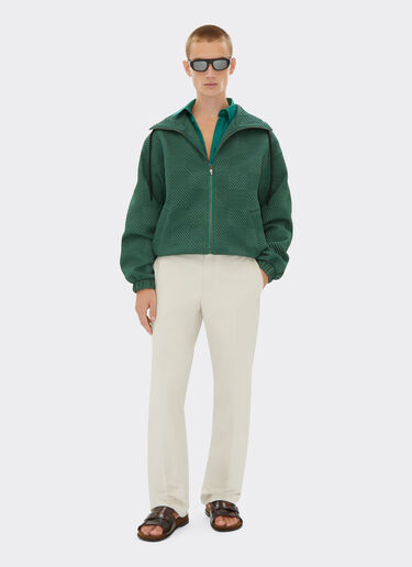 Ferrari Chaqueta bomber de punto con efecto 3D Verde Ficus 22076f