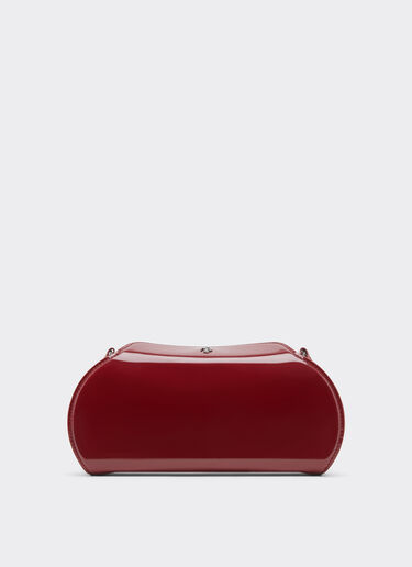 Ferrari Ferrari Dino leather wallet with shoulder strap Cherry 49275f