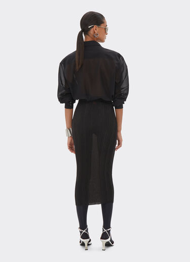 Ferrari Viscose and lurex pencil skirt Black 21665f