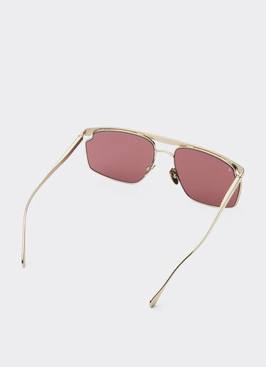 Ferrari Ferrari sunglasses in gold-tone metal with exclusive Contrast Pro™ lenses Gold F1537f