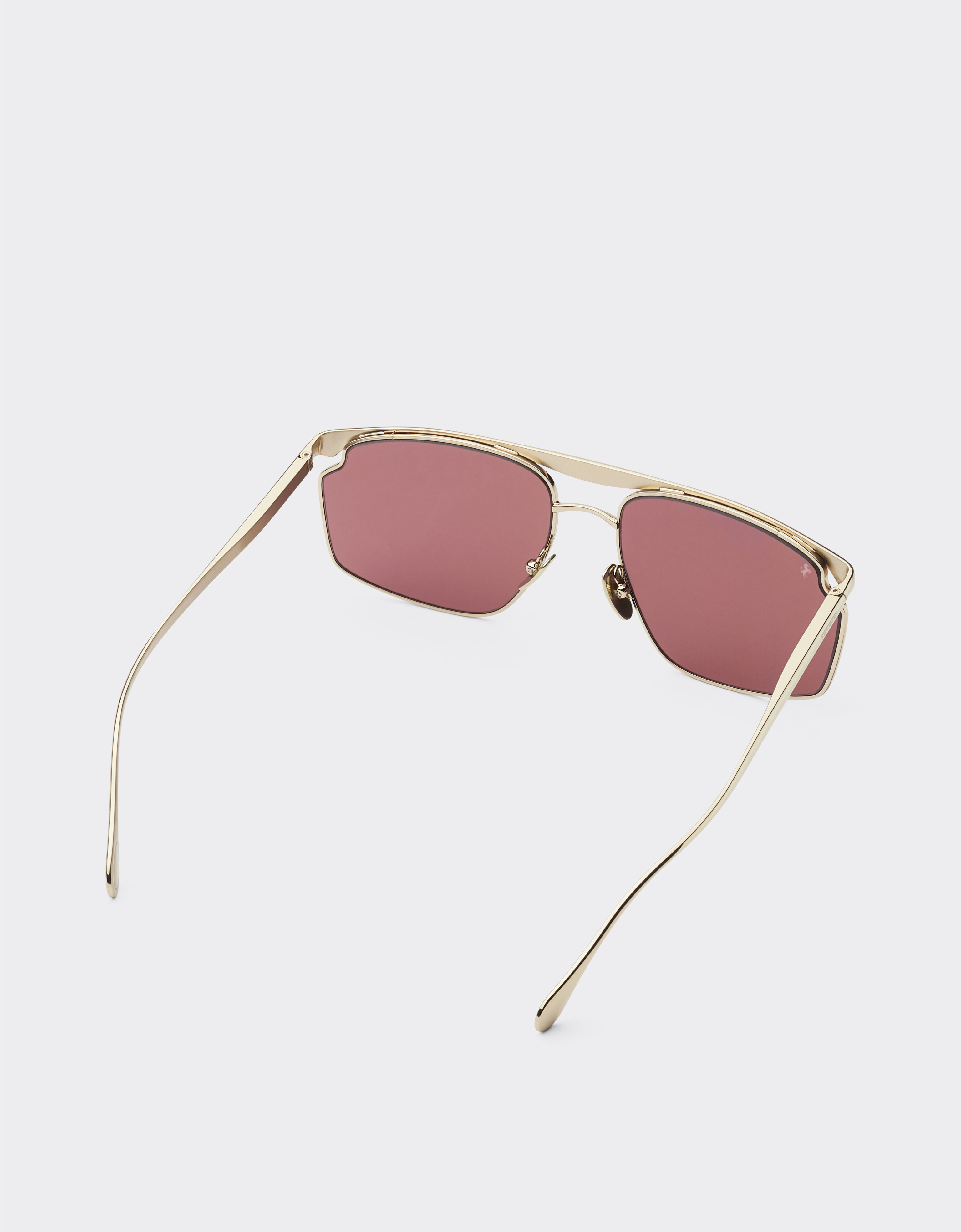 Ferrari Ferrari sunglasses in gold-tone metal with exclusive Contrast Pro™ lenses Gold F1537f