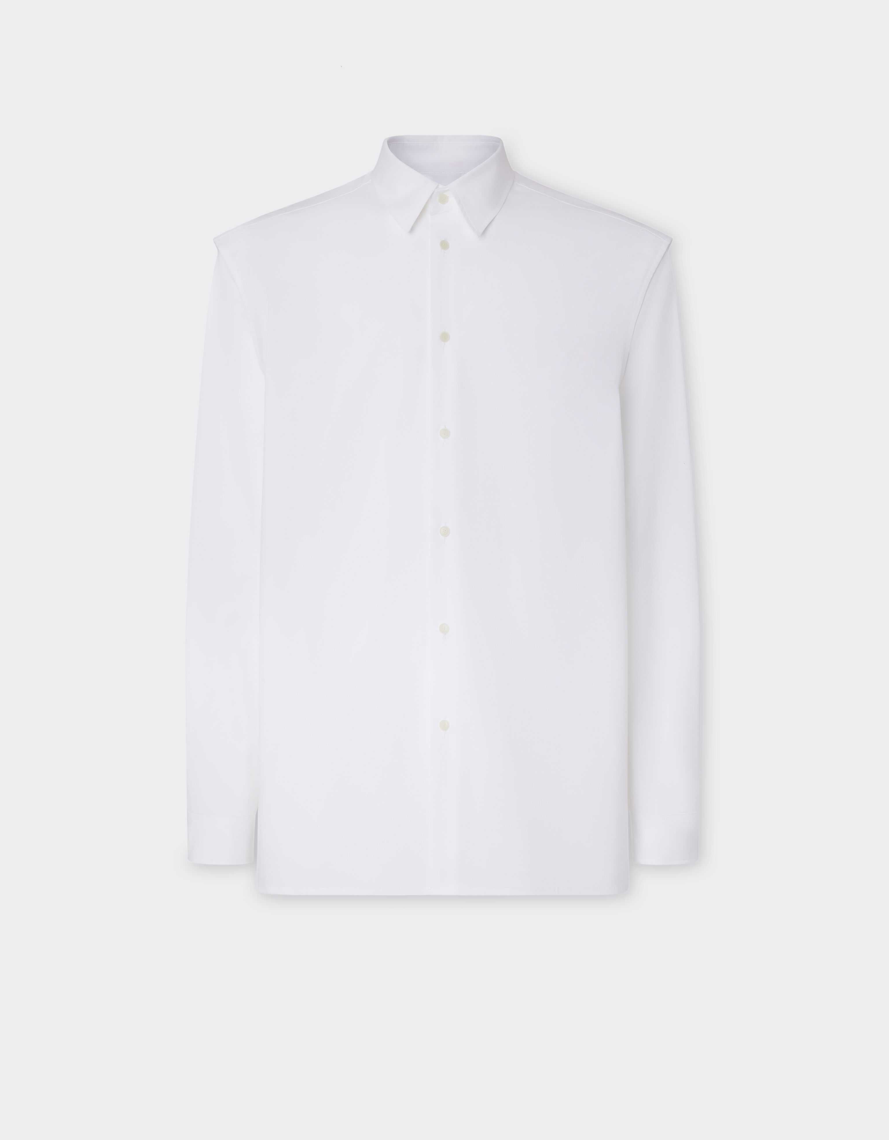 Ferrari Cotton shirt with 3D grosgrain taping Dark Grey 21236f