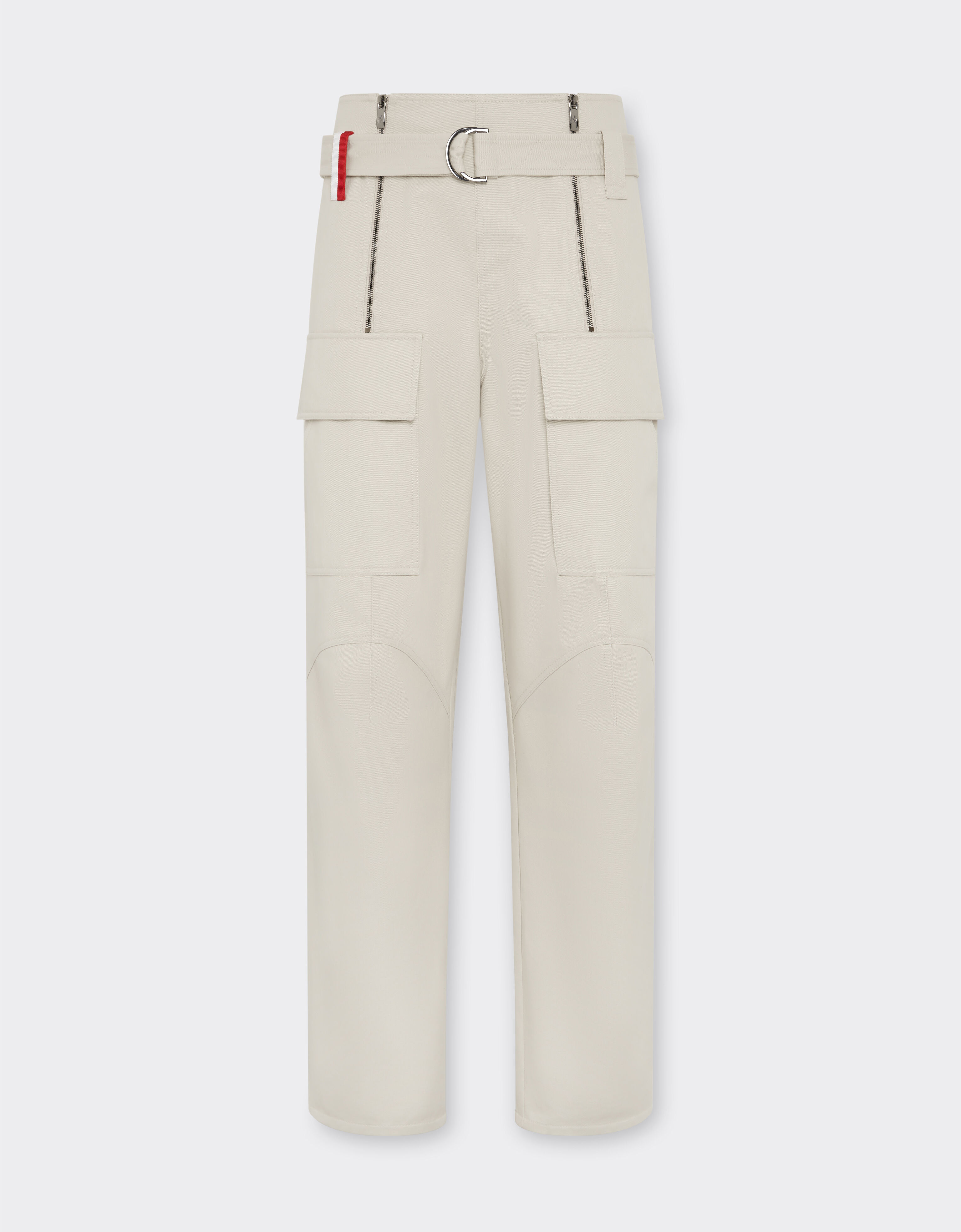 Ferrari Ferrari x Charles Leclerc cargo trousers Ecru 22259f