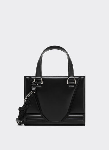 Ferrari GT mini tote bag Reacondicionado por Ferrari en cuero con scooby Negro 49880f