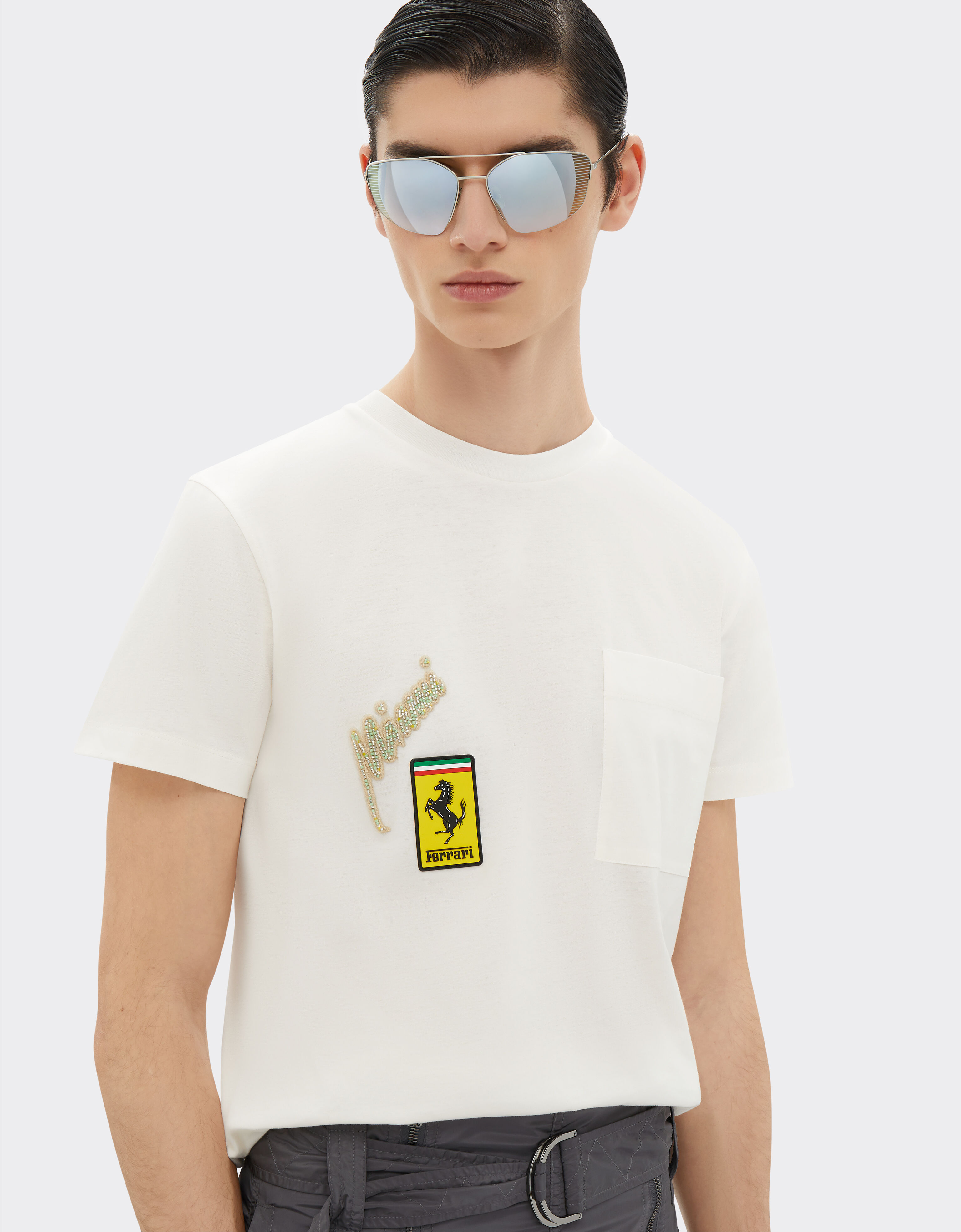 Ferrari T-shirt con taschino Miami Collection Aquamarine 21230f