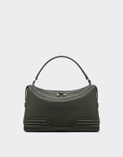 Ferrari Ferrari GT soft hammered leather mini shoulder bag Black 21976f