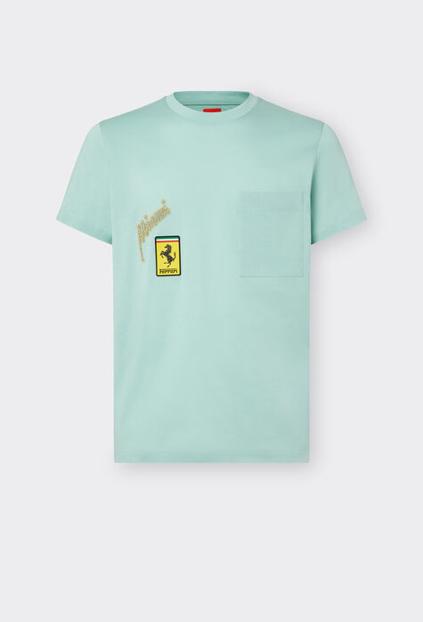 Ferrari T-shirt avec poche poitrine Miami Collection Gris foncé 21252f