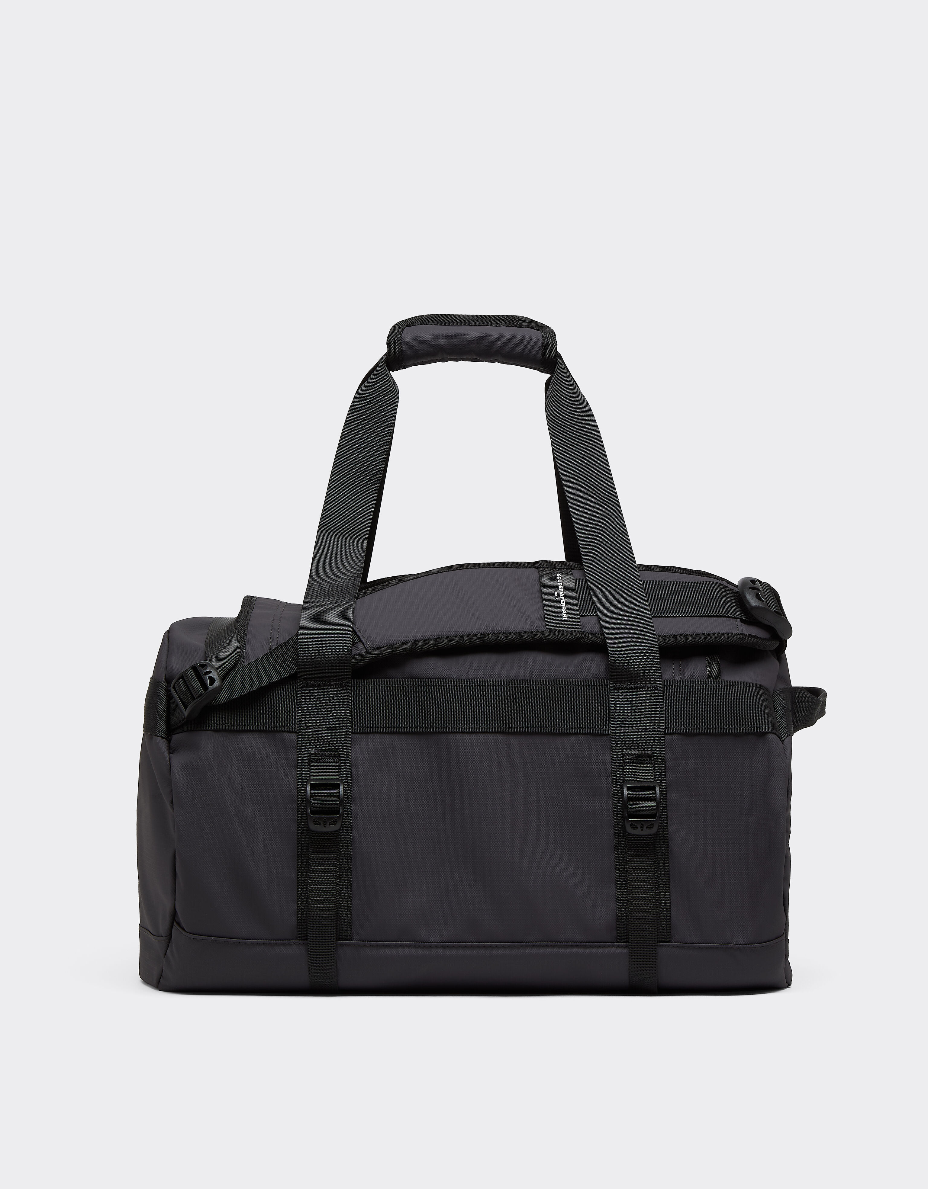 Duffle bag and backpack with Ferrari Scudetto