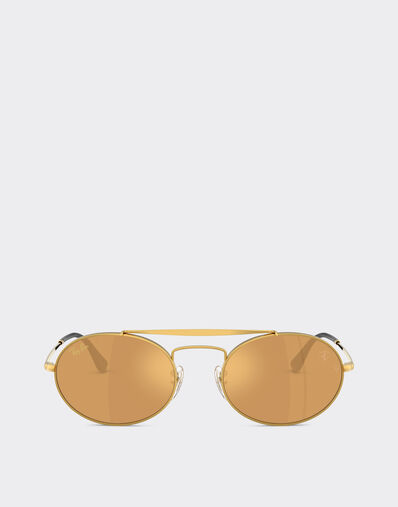 Ferrari Ray-Ban for Scuderia Ferrari RB3775M in gold metal with light brown mirrored gold lenses Gold LA0EDf