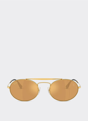 Ray-Ban for Scuderia Ferrari RB3775M in gold metal with light brown mirrored gold lenses Ferrari Ray-Ban for Scuderia Ferrari RB3775M in gold metal with light brown mirrored gold lenses Gold LA0EDf
