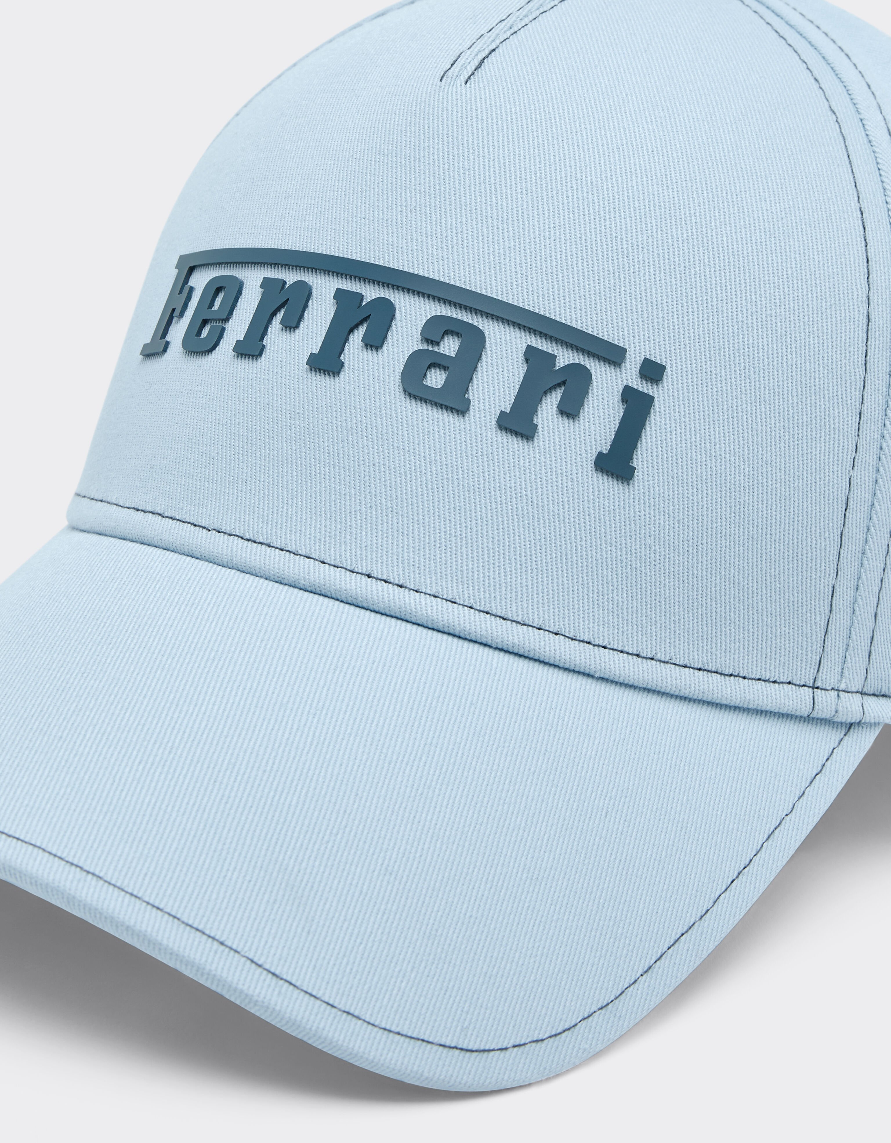 Ferrari Cotton cap with Ferrari logo Steel Blue 20403f
