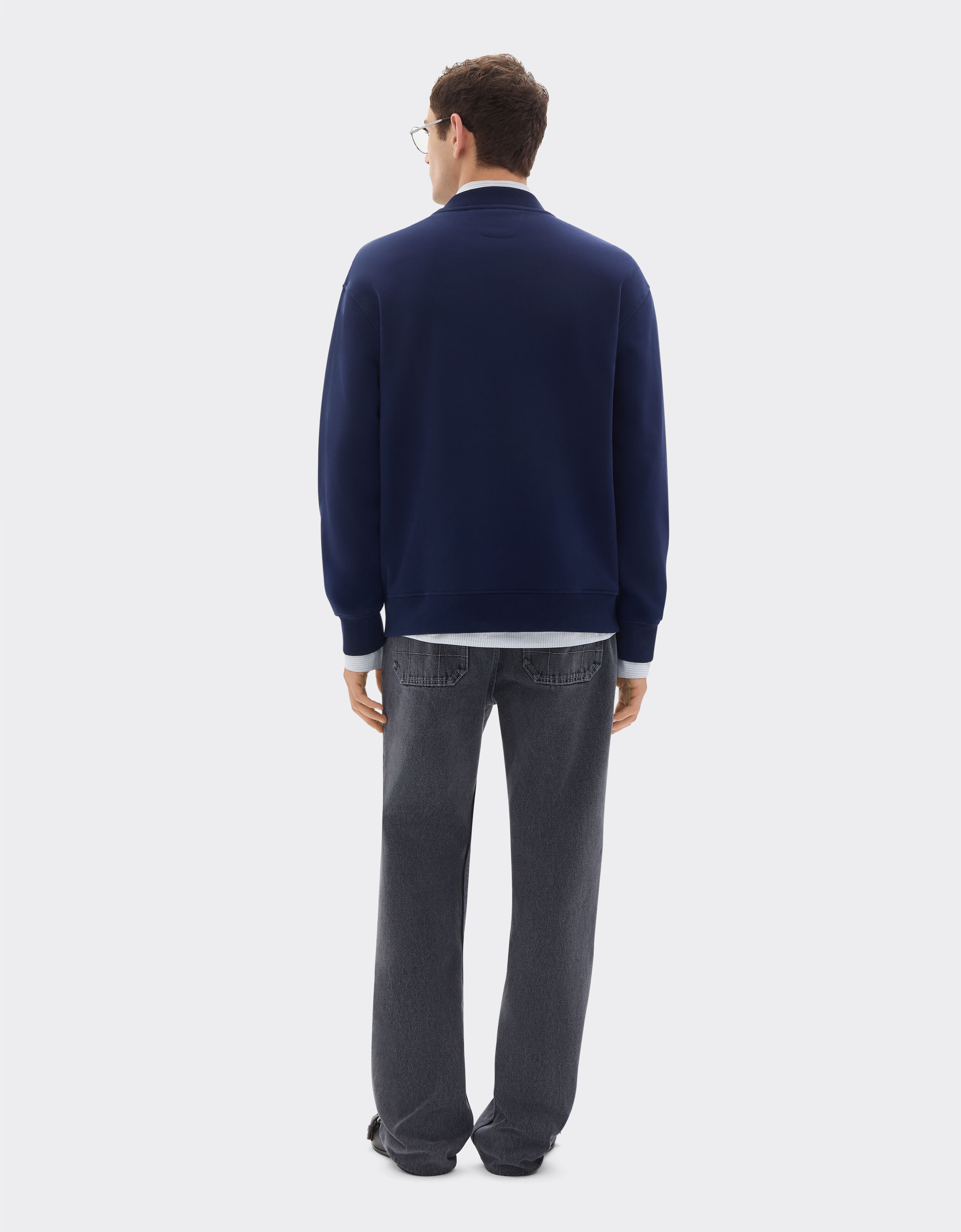 Ferrari Cotton sweatshirt with Ferrari patch Ultramarine 50822f