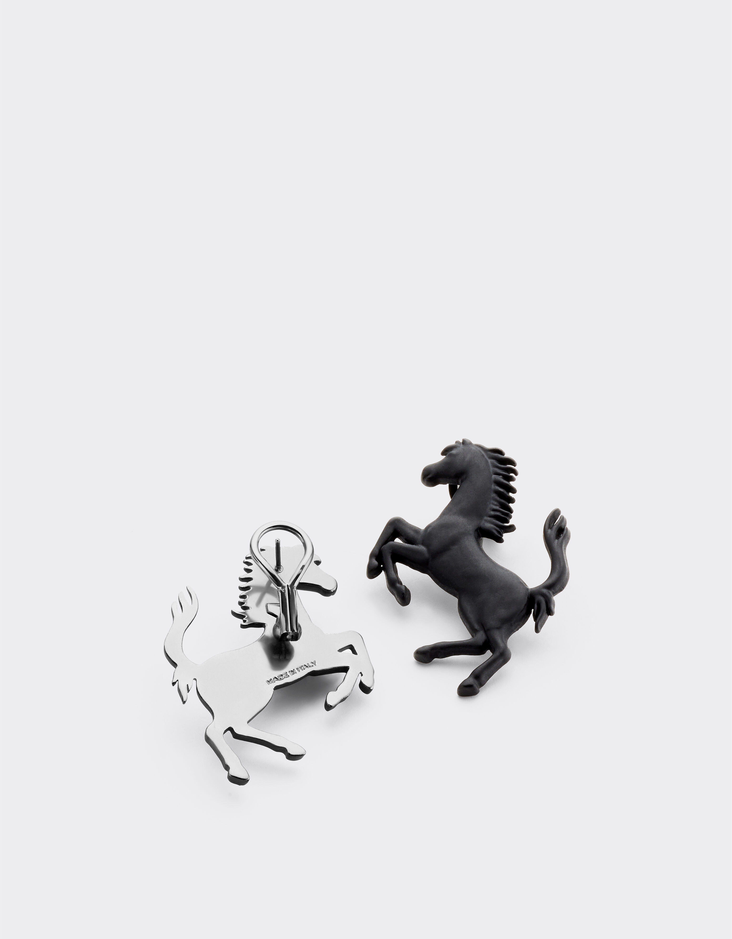 Prancing Horse earrings Ferrari Prancing Horse earrings Charcoal 20014f