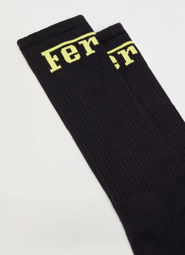 Ferrari 法拉利徽标棉混纺袜子 黄色 20007f