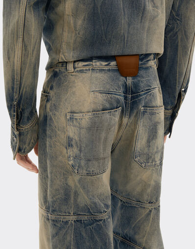 Ferrari Acid-washed denim trousers Blu Denim 51186f