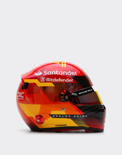 Ferrari 1:2-scale 2024 Carlos Sainz Spain Special Edition mini helmet Red F1355f