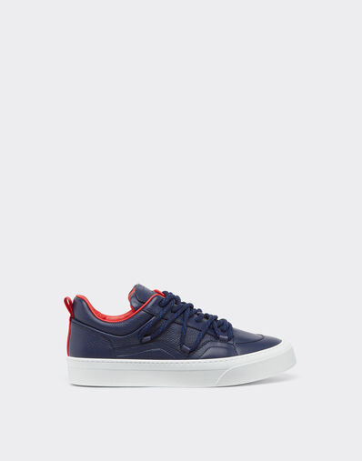 Ferrari Trainers in tumbled leather Navy 22067f