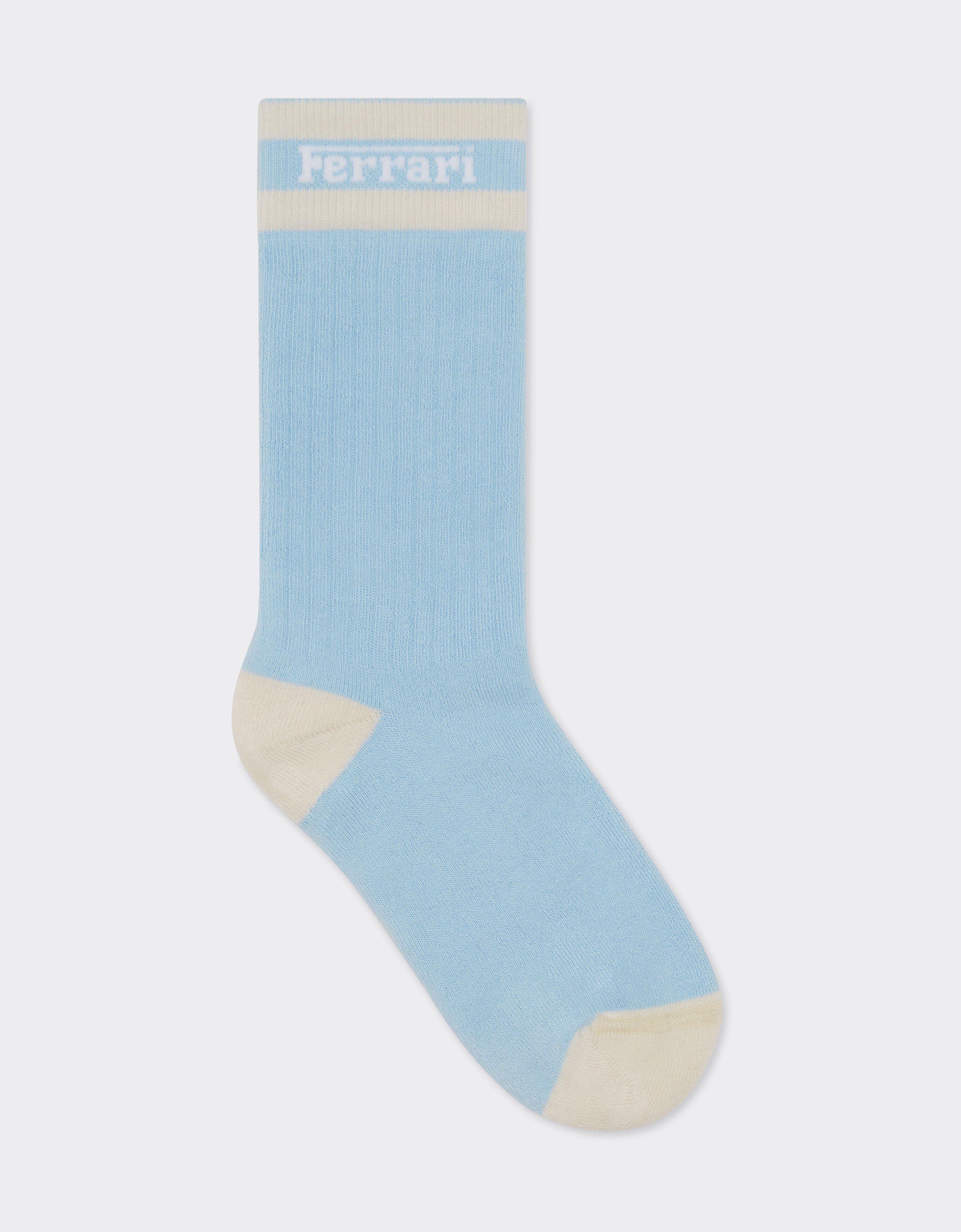 Ferrari Ferrari x Charles Leclerc contrast Ferrari logo socks Steel Blue 49189f