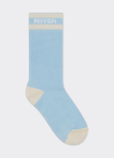 Calcetines con logo Ferrari en contraste Ferrari x Charles Leclerc Ferrari Calcetines con logo Ferrari en contraste Ferrari x Charles Leclerc Azul Acero 49189f