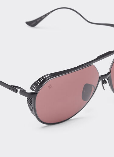 Ferrari Ferrari sunglasses in matt black titanium with exclusive Contrast Pro™ lenses Black Matt LA02Df