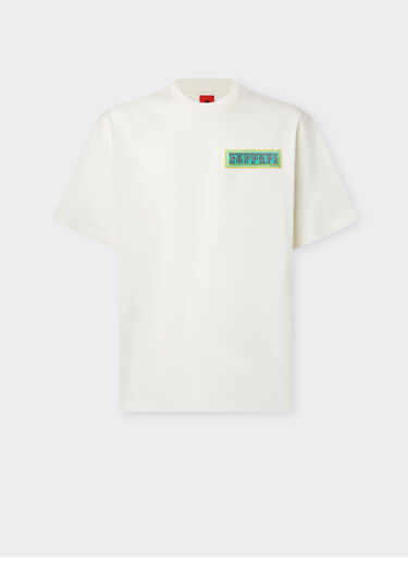 Ferrari T-shirt en coton Miami Collection Blanc optique 21231f