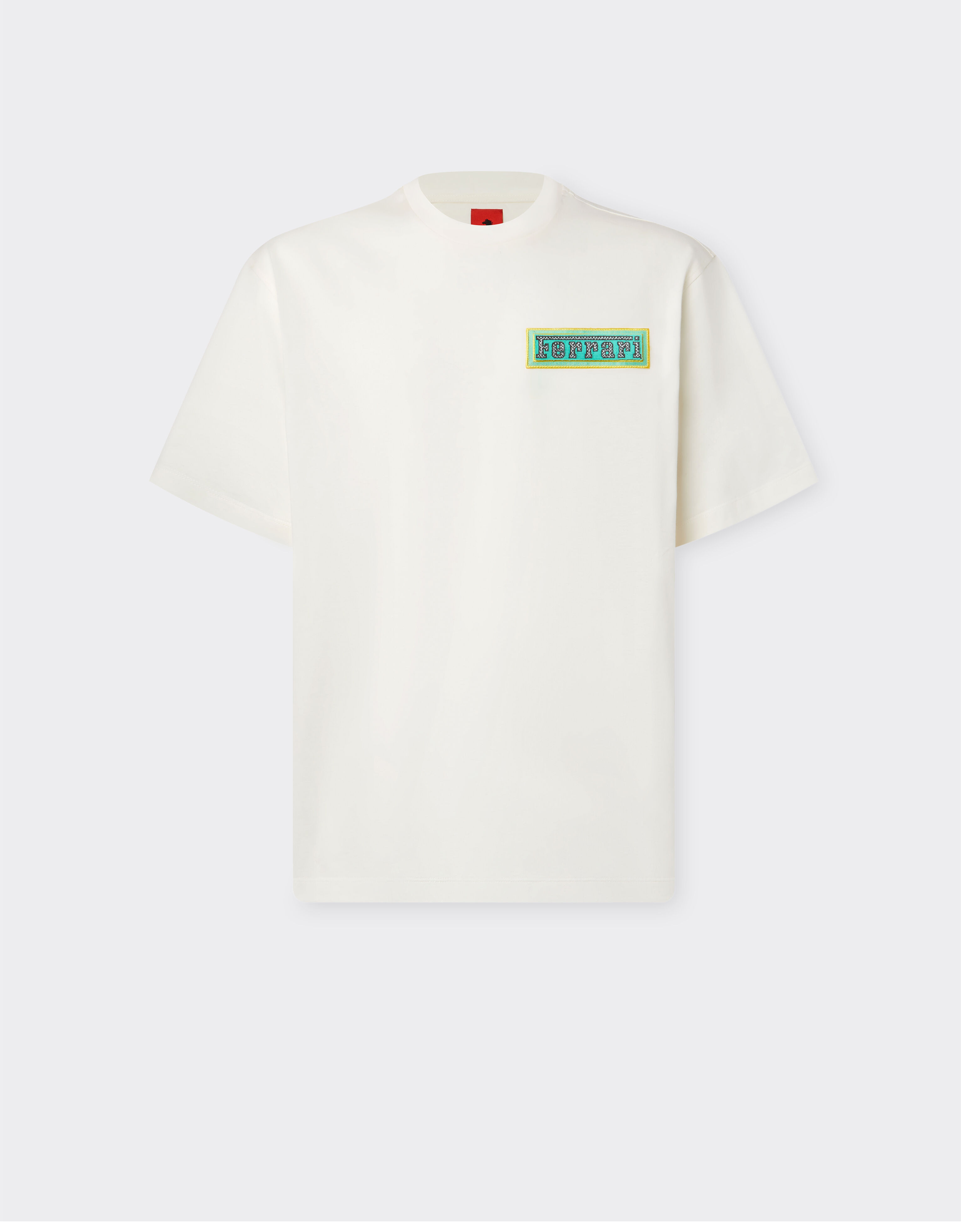Ferrari T-shirt in cotone Miami Collection Optical White 21231f