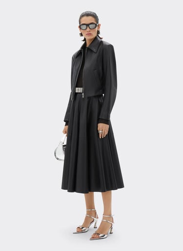 Veste motard en cuir nappa Ferrari Veste motard en cuir nappa Noir 21644f