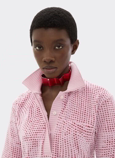 Metallic choker Ferrari Metallic choker Rosso Dino 49115f