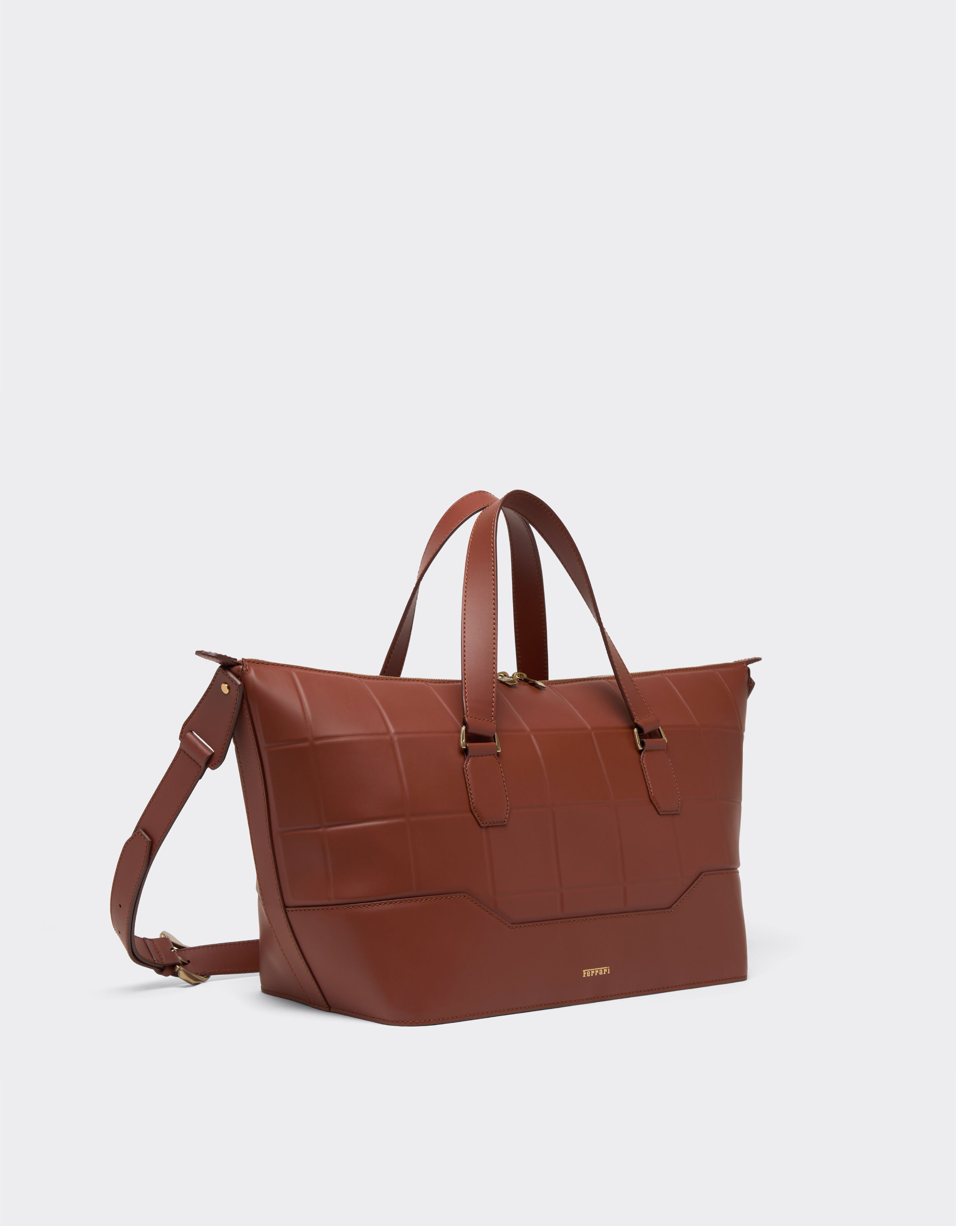 Bolso de viaje de piel Ferrari Bolso de viaje de piel Hide 50832f