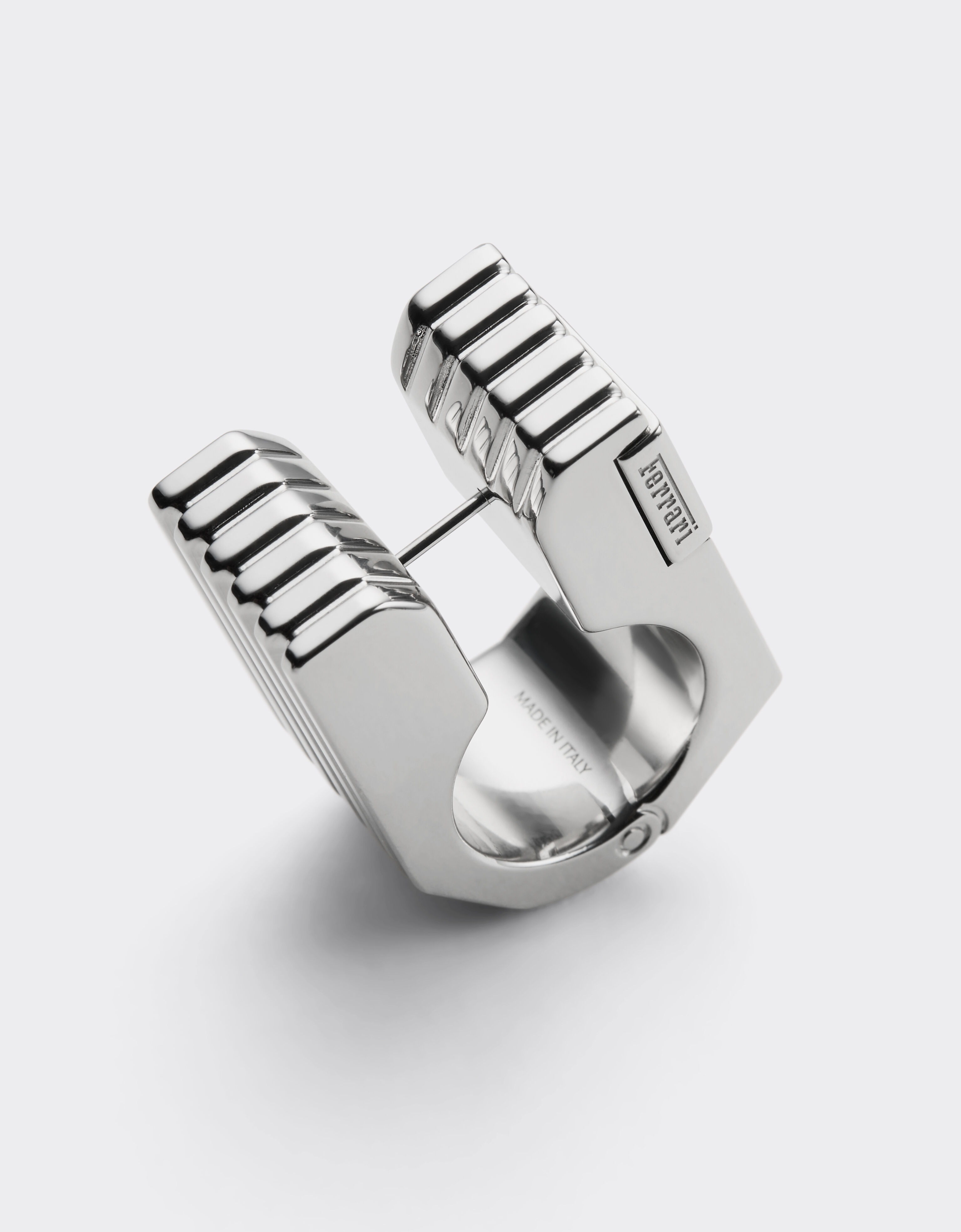 Textured metal ring Ferrari Textured metal ring Cromo Lucido 51340f