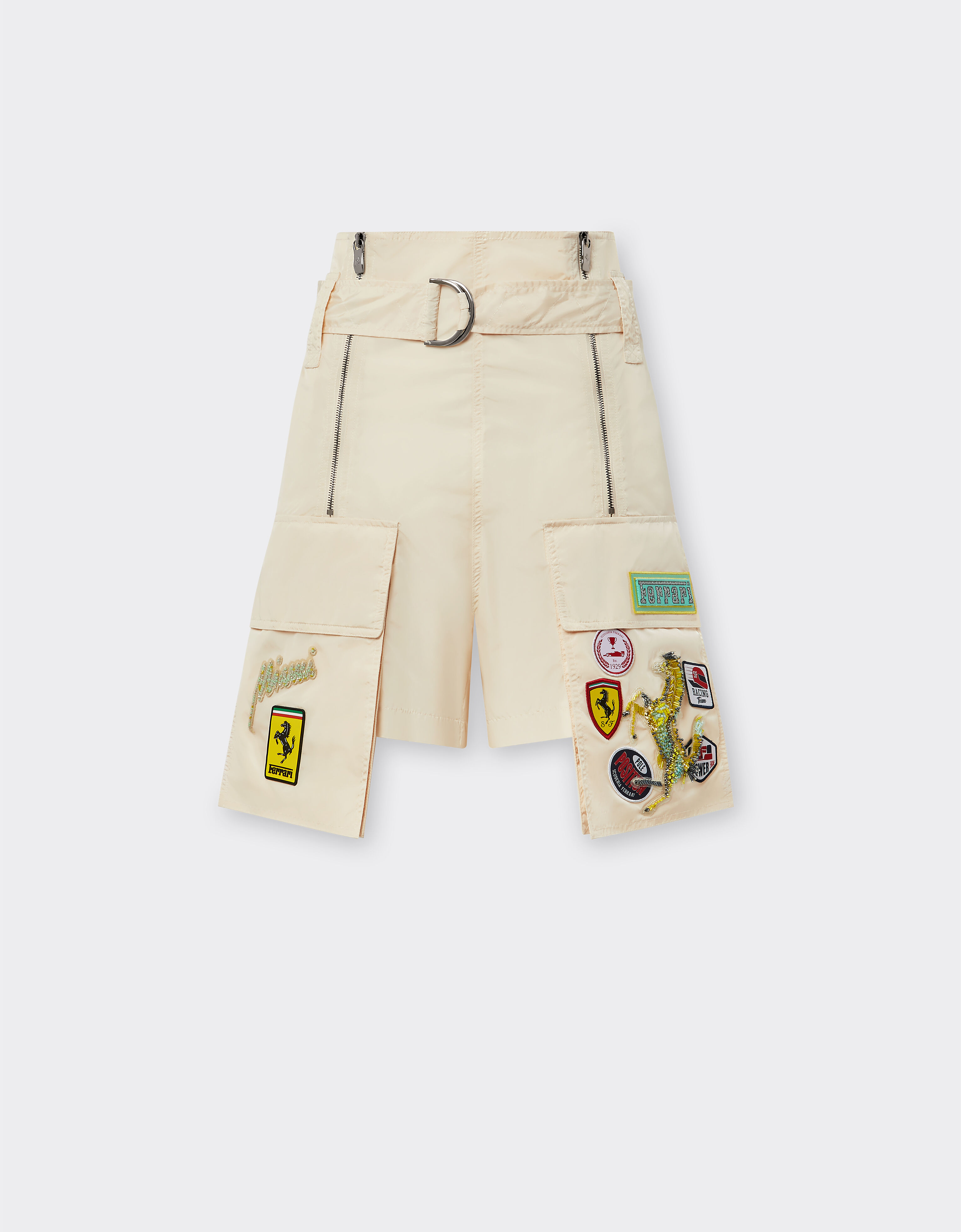Ferrari Miami Collection nylon shorts Ivory 21248f