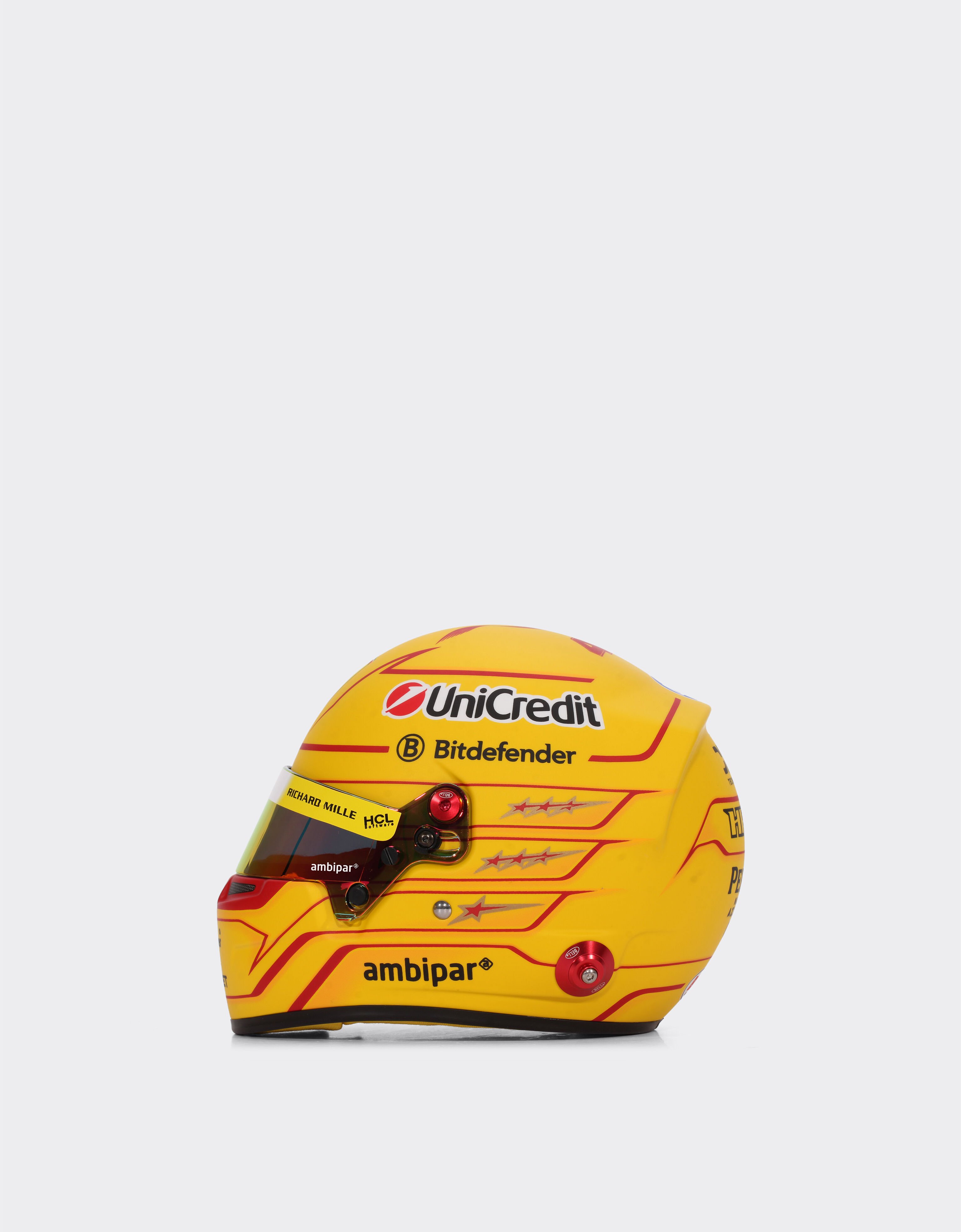 Ferrari 2025 Lewis Hamilton mini helmet in 1:2 scale MULTICOLOUR LA07Pf