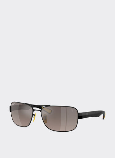 Ferrari Ray-Ban for Scuderia Ferrari RB3763M de metal y plástico negro con lentes polarizadas sombreadas grises Negro LA01Df