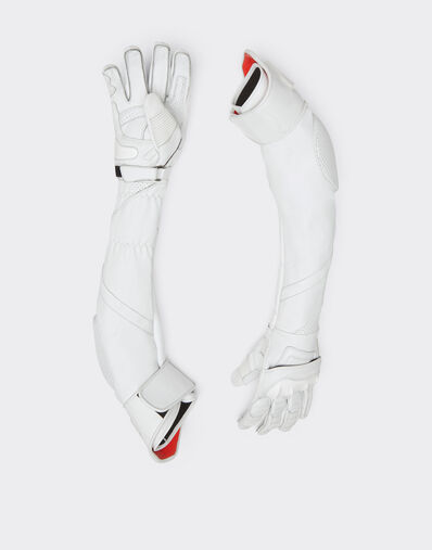 Ferrari Long leather gloves Black 21683f