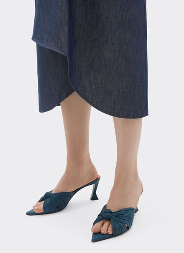 Leather sandal with knotted pattern Ferrari Leather sandal with knotted pattern Peacock 22727f