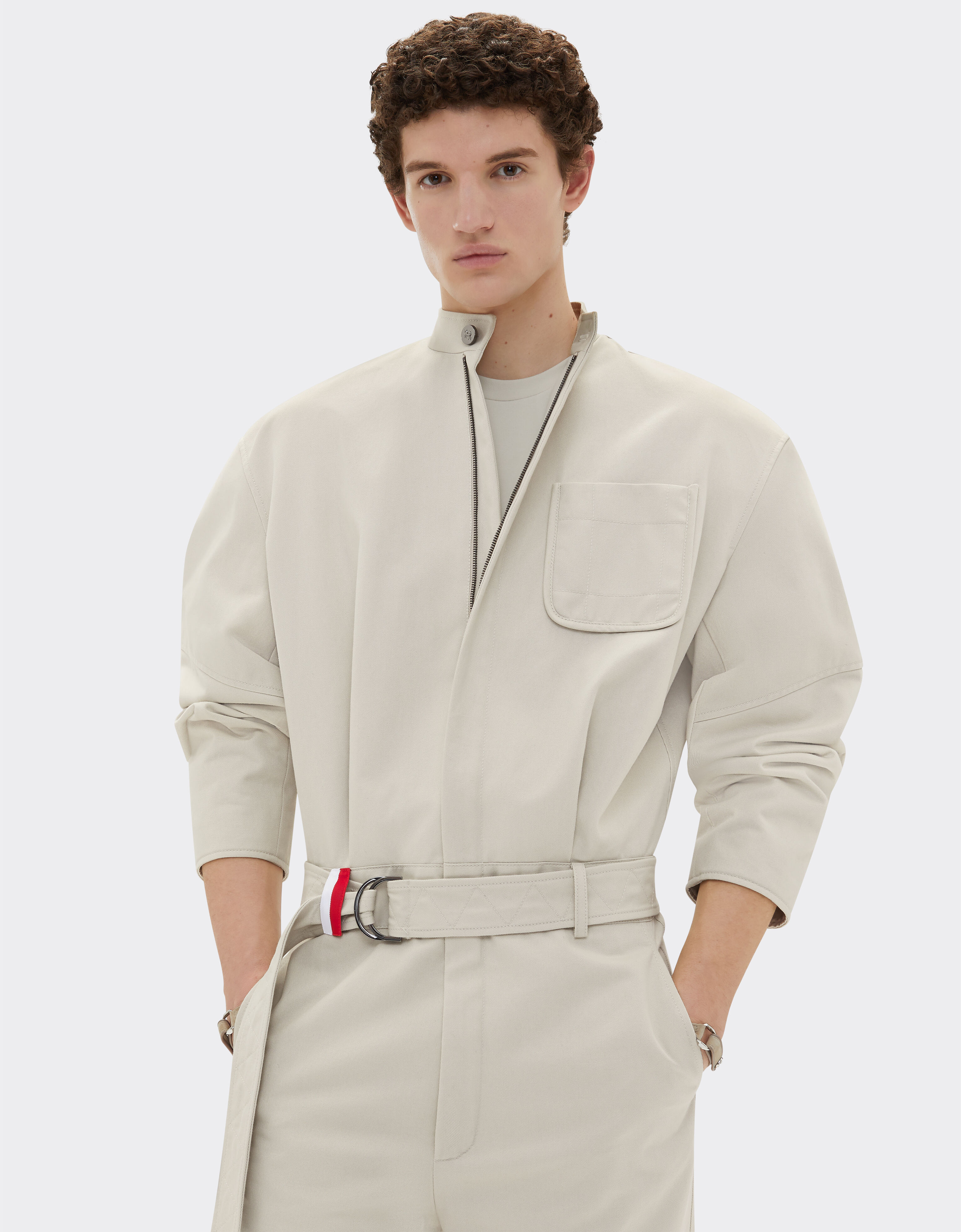 Ferrari Ferrari x Charles Leclerc cotton jumpsuit Ecru 22258f