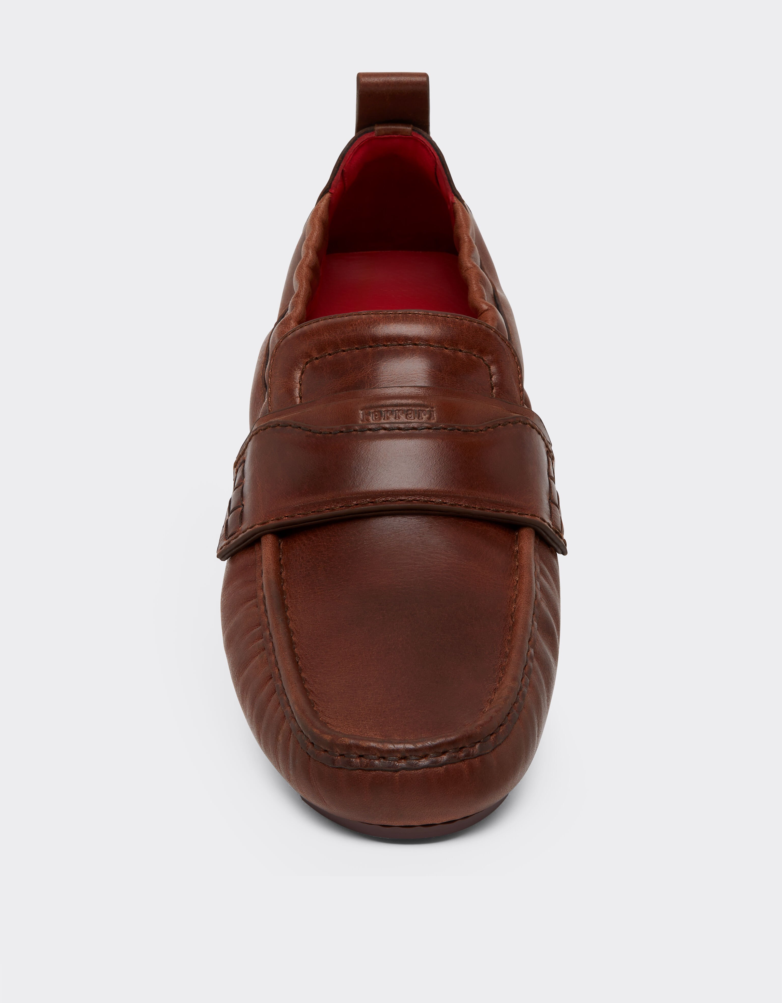 Ferrari Nappa leather driver shoes Brown 49990f