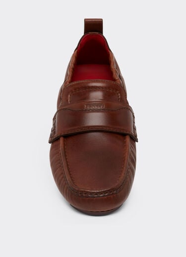 Ferrari Nappa leather driver shoes Brown 49990f