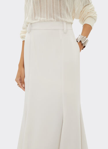 Ferrari Midi skirt in recycled satin Ecru 21868f