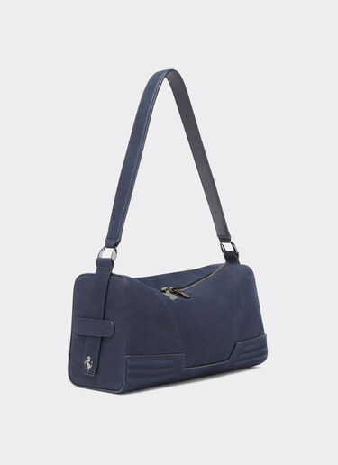 Ferrari Sac à bandoulière Ferrari GT en nubuck souple Navy 22118f