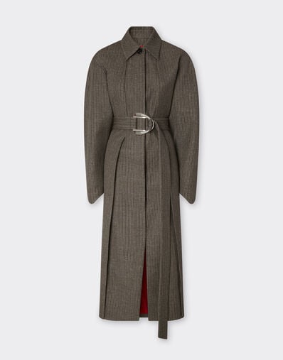 Ferrari Coat in mélange wool twill Anthracite 49206f
