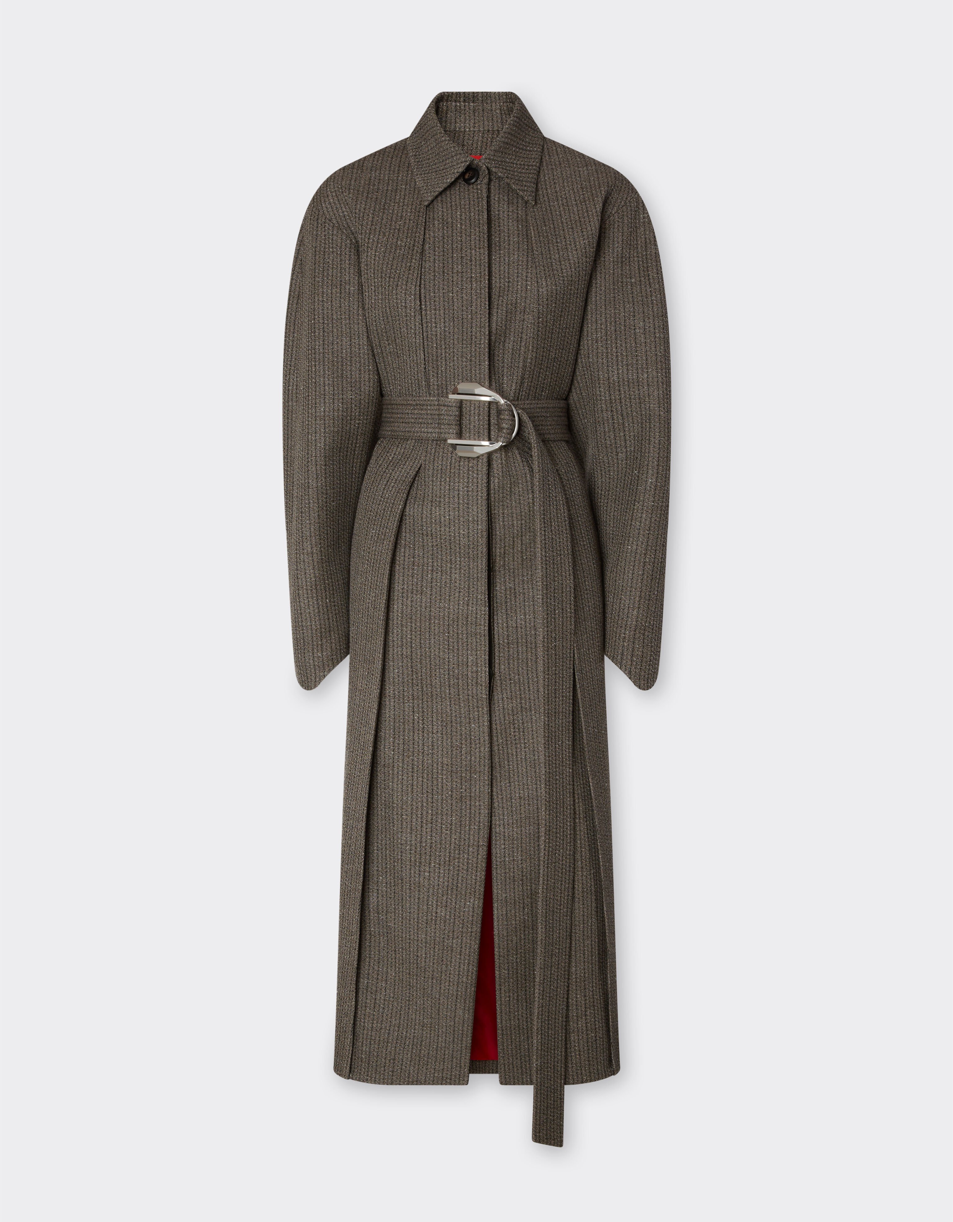 Ferrari Coat in mélange wool twill Anthracite 49206f