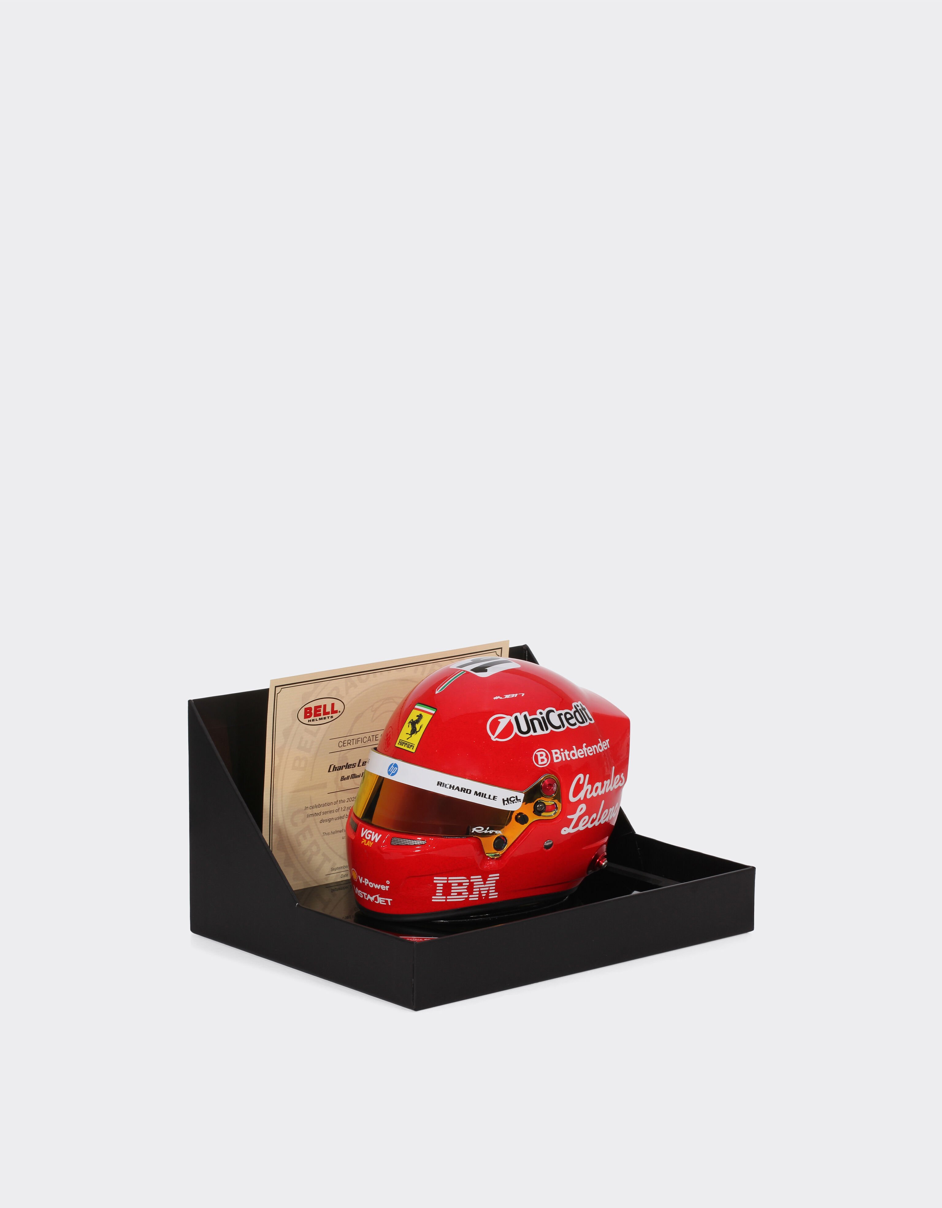 Ferrari Leclerc Monza mini helmet in 1:2 scale - 2025 Special Edition MULTICOLORE LA07Vf