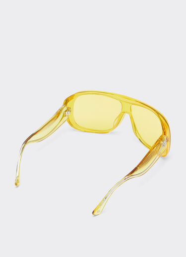 Ferrari Ferrari sunglasses in transparent yellow acetate with yellow lenses Yellow F1278f