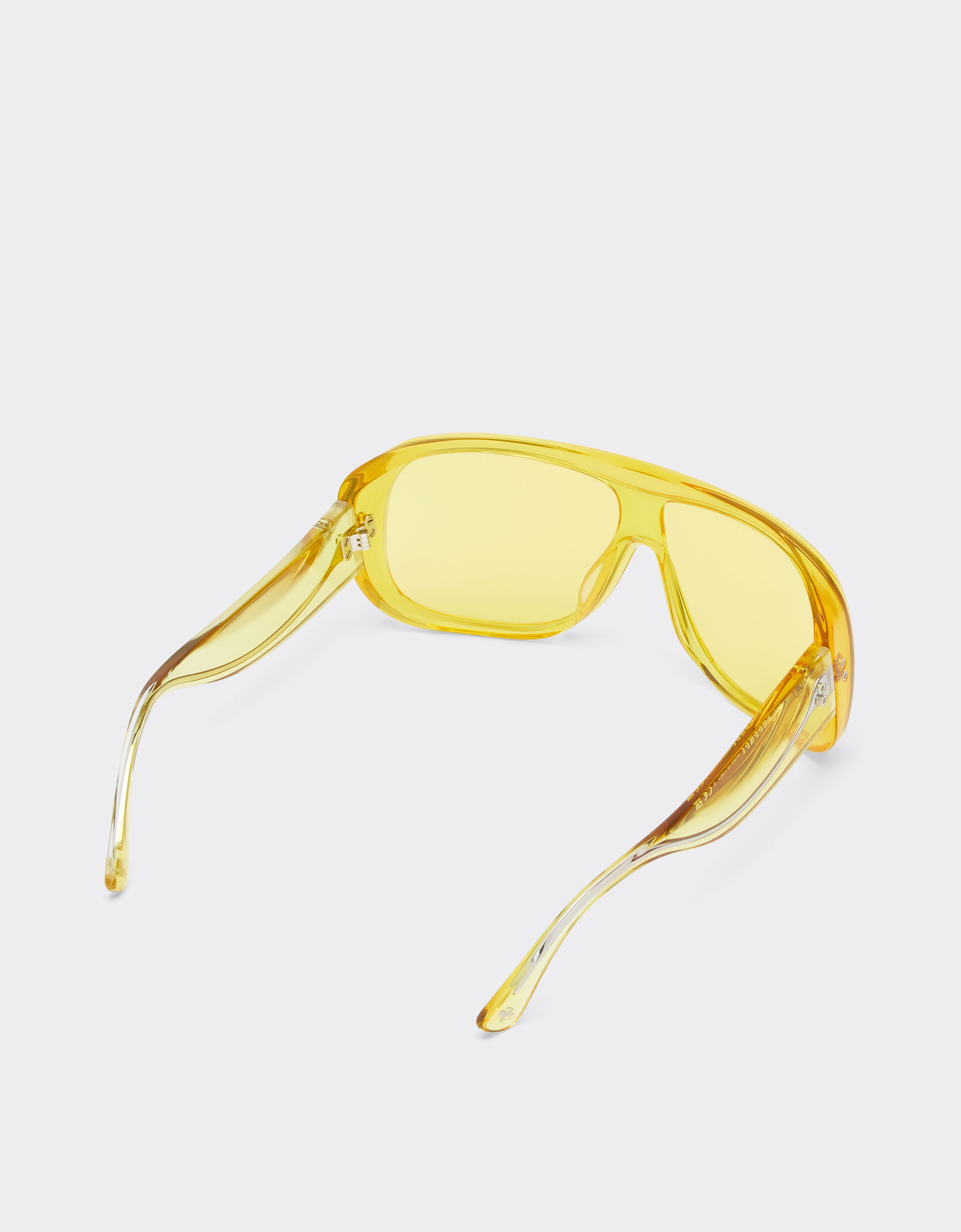 Ferrari Ferrari sunglasses in transparent yellow acetate with yellow lenses Yellow F1278f