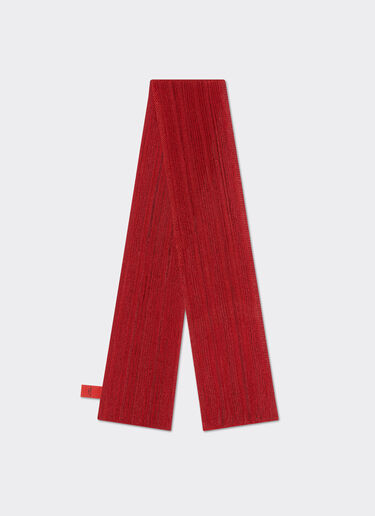 Ferrari Viscose and lurex Shelley scarf Rosso Dino 21946f