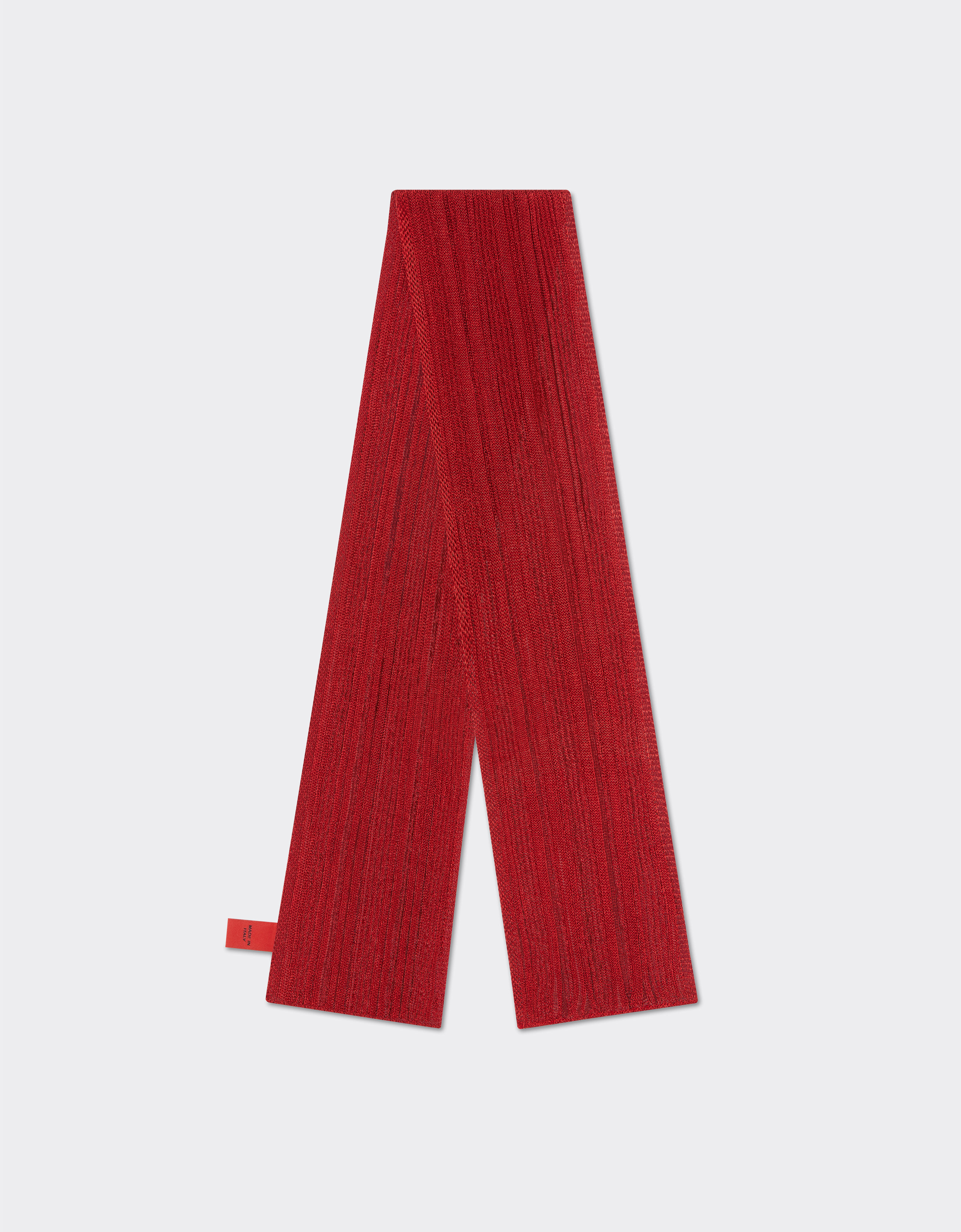 Ferrari Viscose and lurex Shelley scarf Rosso Dino 21946f