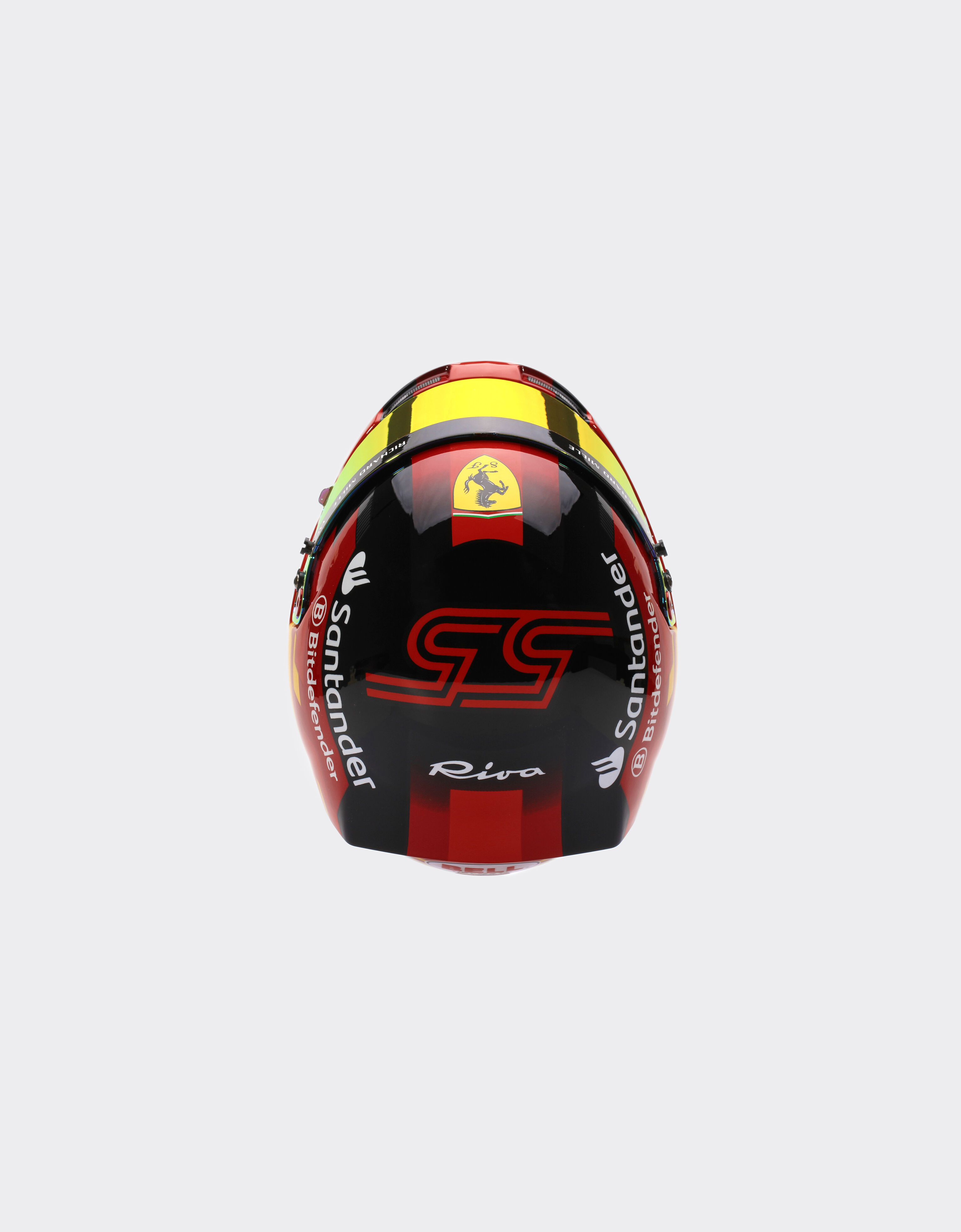Ferrari 2024 Carlos Sainz mini helmet in 1:2 scale Red F1345f