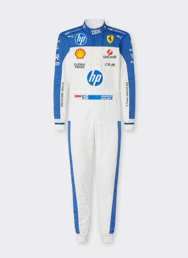 Ferrari Puma for Scuderia Ferrari Charles Leclerc racing suit Optical White LA090f