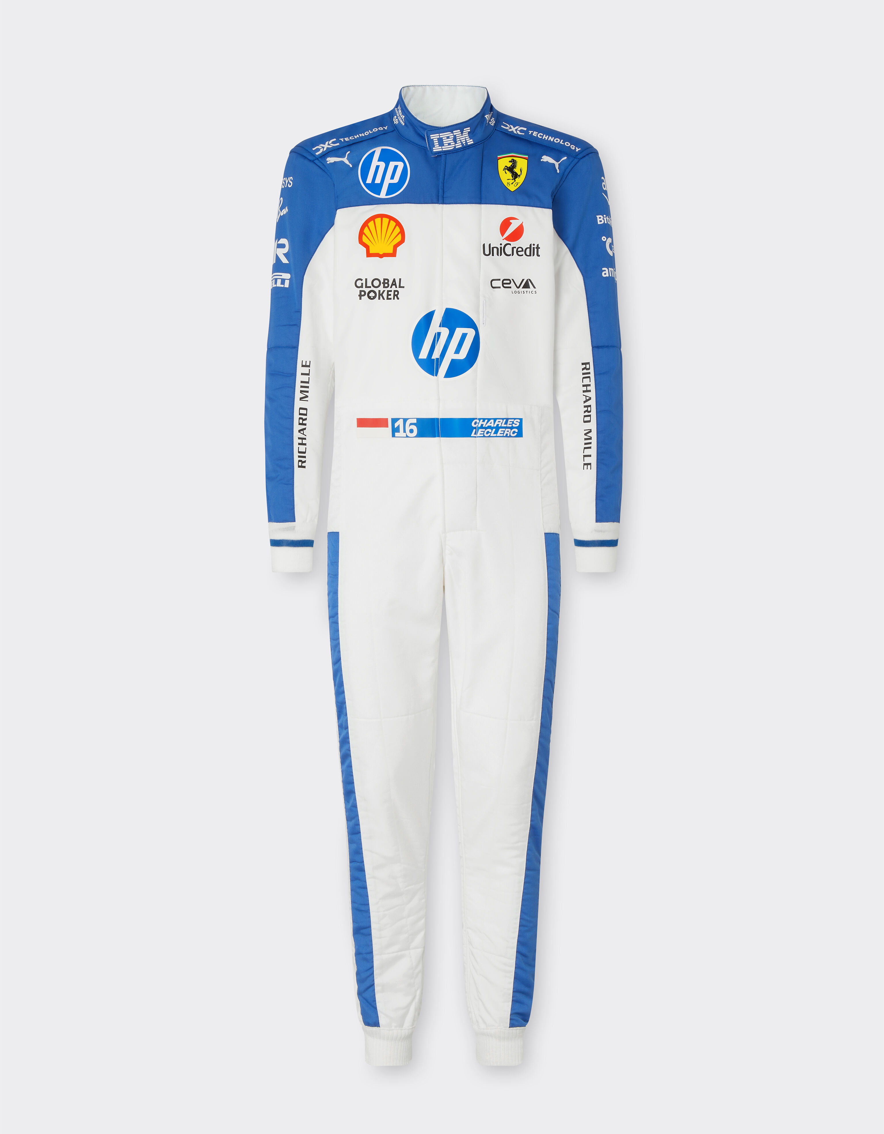 Ferrari Puma for Scuderia Ferrari Charles Leclerc racing suit Optical White LA090f